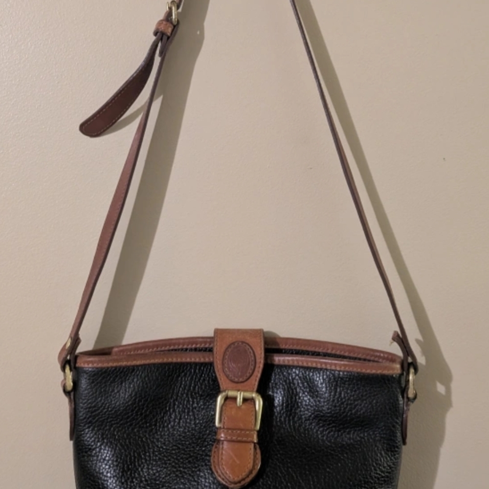 Black and Brown Leather Shoulder Bag